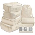 thumbnail image 1 of Packing Cubes Juego de organizadores de embalaje de equipaje de viaje con bolsa de aseo (7 piezas), 1 of 1
