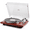 Wine Red #1, variant on RetroAudio Turntable with Speaker Vinyl Record Player with Wireless Bluetooth, Red