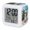 White Blue Green, variant on Christmas Town, Digital Alarm Clock for Bedrooms, Smart LED Alarm Clock with 7 Color Changing Night Light, Winter Snow Old World Vintage House Silent Wake Up Clocks for Sleep Study Cooking 3.2"x3.2"