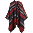 thumbnail image 4 of YooGuoGuo Knit Tassel Shawl Wraps for Women Fashion Open Front Blanket Travel Scarf Winter Warm Poncho Capes Ethnic Cardigan Coat, 4 of 5
