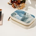 thumbnail image 7 of Polar Bear Velvet Portable Earring Organizer Box with Removable Compartment - Ideal Travel Organizer and Jewelry Box Gift, 7 of 7
