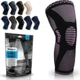 thumbnail image 1 of Rodillera de compresión POWERLIX: la mejor rodillera para hombres y mujeres. Soporte de rodilla para correr, crossfit, baloncesto, levantamiento de pesas, gimnasio, entrenamiento y deportes. Para un a, 1 of 5