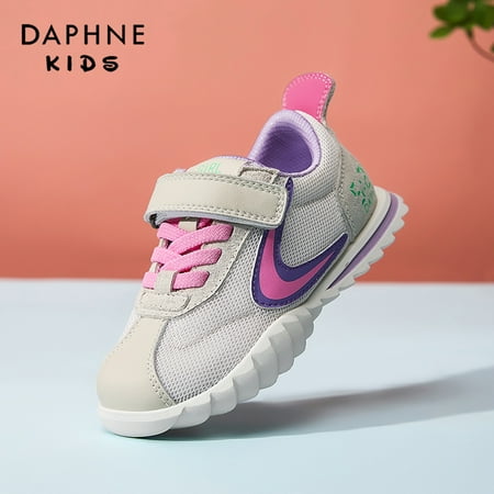 

DAPHNE Girls Casual Mesh Sneakers Non-slip Soft Sole Breathable Lightweight Shoes For Spring