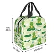 thumbnail image 3 of Honeii Cute Frog1 Print Lunch Bag Women, Lunch Box Lunch Bag for Women Adult Men, Small Leakproof Cute Lunch Tote Large Capacity Reusable, 3 of 8