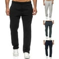 thumbnail image 2 of Men Drawstring Trousers Solid Color Gym Pants Thick Warm Sportswear Sweatpants, 2 of 6