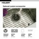 thumbnail image 6 of Houzer Premier 33 inch Stainless Steel Drop-in Topmount 4-hole Single Bowl Kitchen Sink with Strainer & Grid - PGS-3122-4-C, 6 of 6
