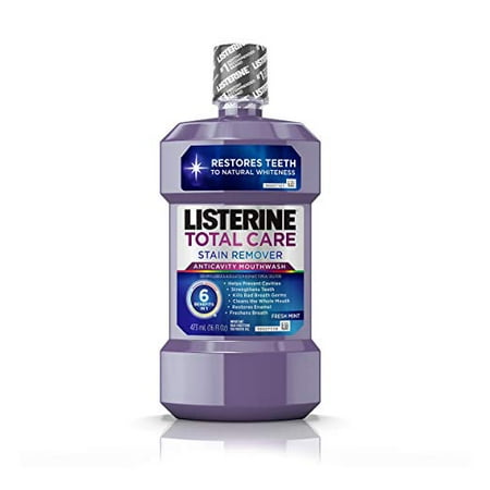 3 Pack Listerine Total Care Stain Remover Anticavity Mouthwash, Mint - 16