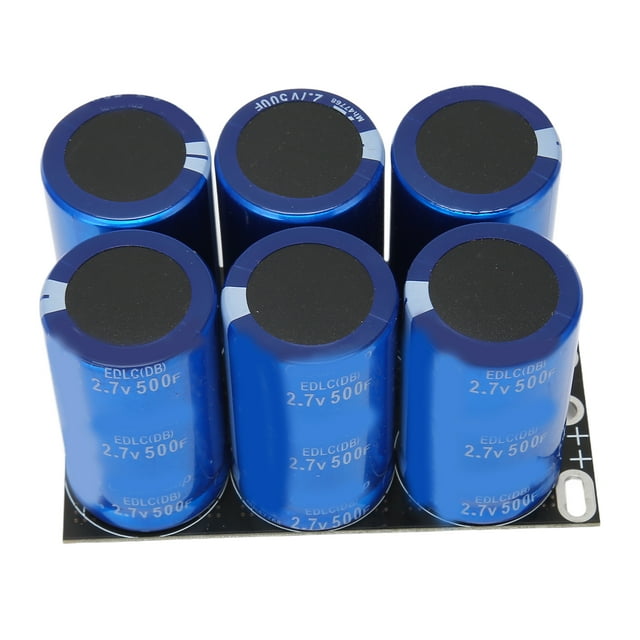 Automotive Rectifier Capacitor Module, -20-70 Degrees Celsius 16V 83F Capacitor Aluminum Electrolytic 6Pcs 2.7V 500F Fast Charging Speed For Workshop