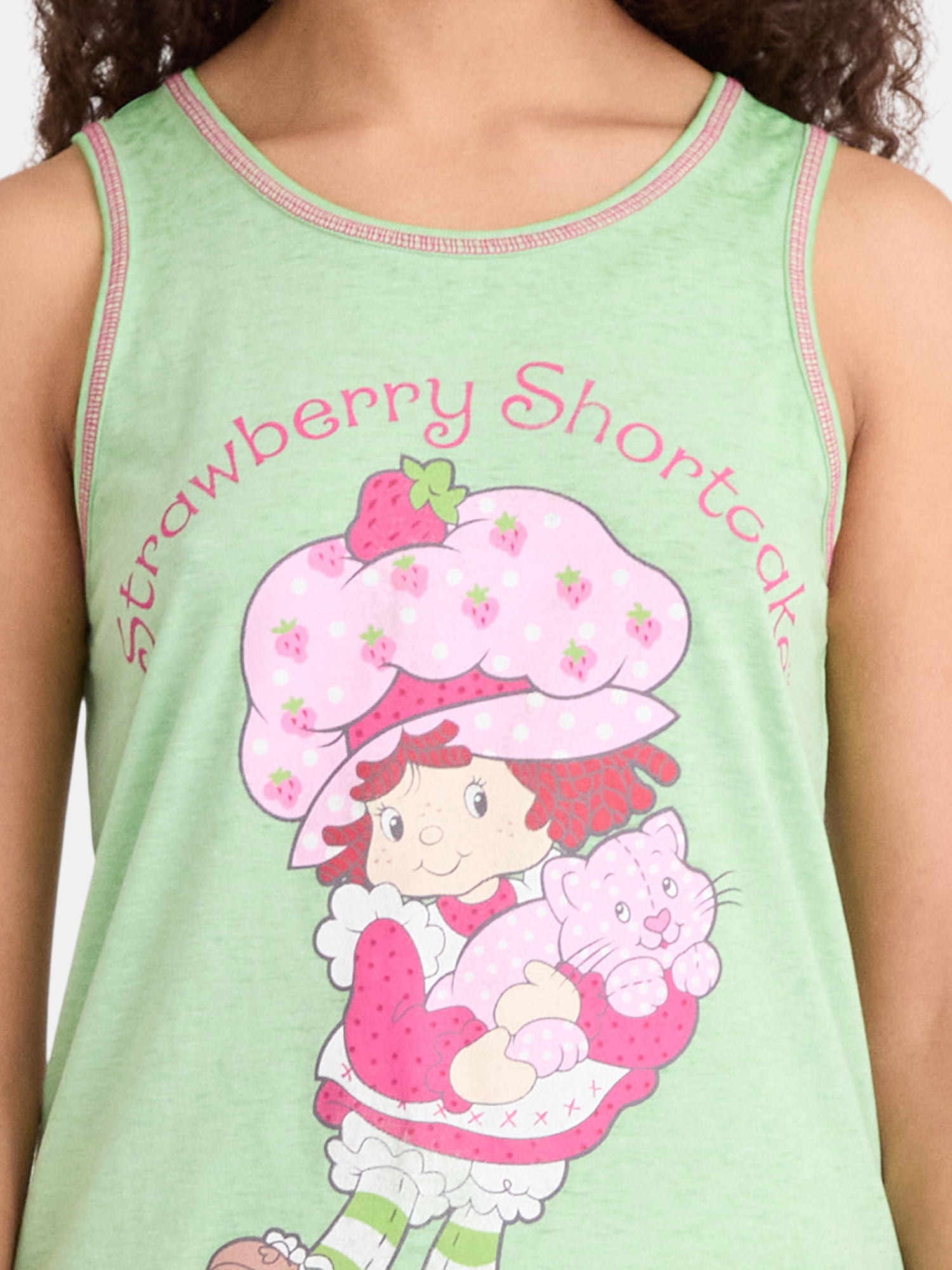 Strawberry Shortcake Women's Tank Top and Shorts Pajama Set, 2-Piece, Sizes XS-3X