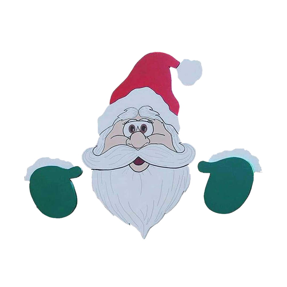 Santa Claus Fence Peeker Christmas/XMAS Decor Outdoor Festivity To The Occasions