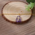 thumbnail image 3 of NICKSUN Cross Necklace for Women 14K Gold Plated Crystal Pendant Necklace Handmade Gem Necklaces Dainty Gold Necklaces for Women Trendy, 3 of 11