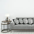 thumbnail image 3 of Ambesonne Moon Throw Pillow Cover 4 Pack, Monochrome Full Moon Art, 16", Black Pale Grey, 3 of 7