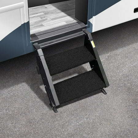 Prestofit 2-0500 Entry Step Rug Fits MORryde 2 Step 17-1/2"W Black 2 Piece