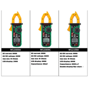 MASTECH MS2009C Digital Clamp Meter Current Pliers Voltage Circuit Tester Pincers Multimeter Homeheld Professional Electrical Tool(MS2009C)