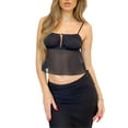 thumbnail image 2 of Biekopu Women’s 2 Piece Summer Outfits, Sleeveless Mesh Crop Cami Tops + Long Skirt Set Beachwear, 2 of 8