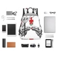 thumbnail image 4 of Balery Moose Kissing Under Mistletoe Mochila ligera para hombre y mujer: duradera e impermeable, ideal para la escuela, el trabajo, viajes y uso diario., 4 of 7