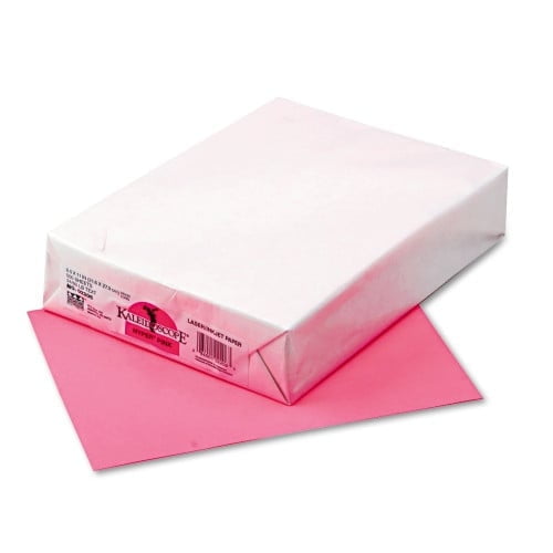 1PC Pacon Kaleidoscope Multipurpose Colored Paper, 24 lb Bond Weight, 8.5 x 11, Hyper Pink, 500/Ream