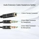 thumbnail image 3 of Cable de extensión de Audio hembra de 3,5mm a macho doble de 3,5mm, adaptador de auriculares con micrófono divisor para auriculares, 3 of 10