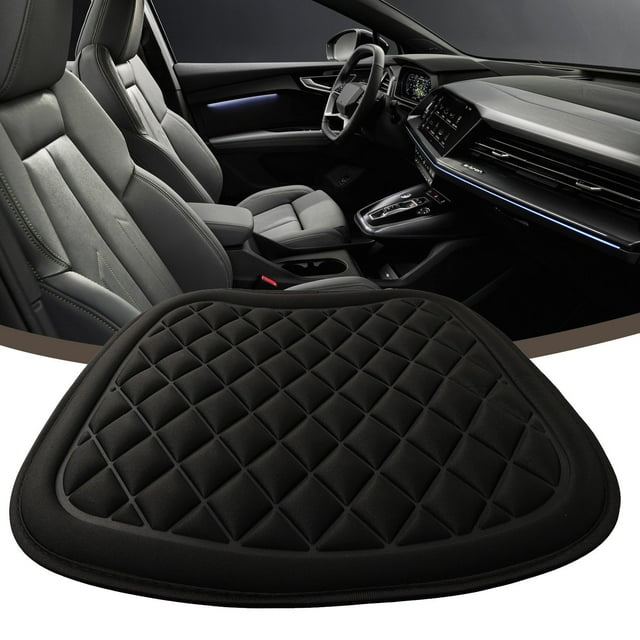 Car Seat Cushion, Driver Seat Cushion With Comfort Memory Foam & Non-Slip Rubber