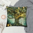thumbnail image 2 of Autua Fantasy Artwork Graphic Decorative Cushion Throw Pillow Cover for Home Living Room Sofa Bedroom, Aesthetic 1PC 20x20in, 2 of 5