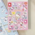 thumbnail image 4 of Kawaii Sanrio Hello Kitty Cinnamoroll Notepad Cute Kuromi Melody Diy Sticker Message Memo Notebook Student Stationery Girls Gift, 4 of 5