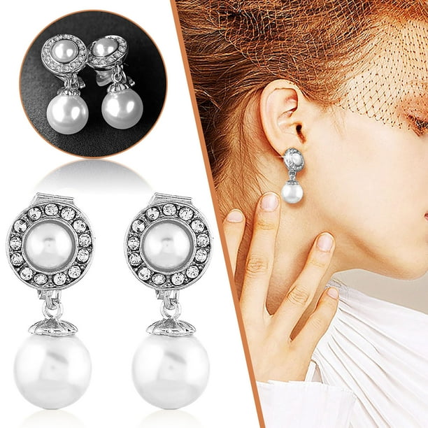 Xihbxyly Las mejores ofertas de hoy Pendientes de acetato acrílico y perlas de Bohemia, regalo de joyería para mujer