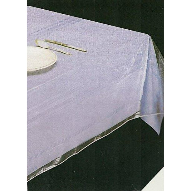 Clear Plastic Tablecloth PVC Material / Vinyl Table Protector