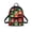 Christmas Festive Pattern, variant on HELLHERO Dragonfly Moon Floral Theme Small Backpack for Outing Shopping, Lightweight Travel Shoulder Bags Polyester Front Pocket Mini Backpack