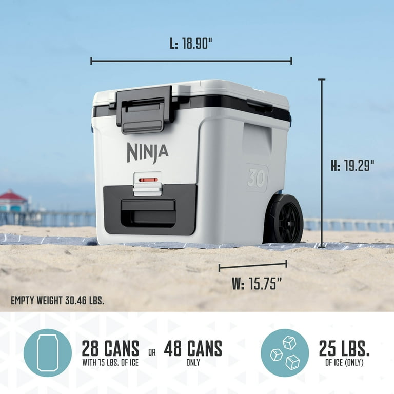 Ninja FrostVault 30 Quart Wheeled Cooler, White - Walmart.com