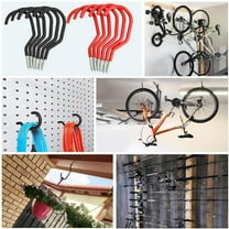 Bicycle Storage Solutions,Heavy-Duty Screw Hooks,Garage Wall&Ceiling Mounts,Wall-Mounted Bike Holders,Ceiling Hooks for Bikes,Durable Bike Hangers,Multi-Function Hook Racks,Garage Bike Organizers