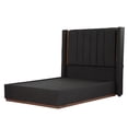 thumbnail image 2 of Cabecera Matrimonial Linz + Base Cama Negro, 2 of 8