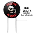 thumbnail image 6 of Acrylic Creepin' It Real Keeping Skull Funny Humor Cake Topper Party Decoration for Wedding Anniversary Birthday Graduation, 6 of 7