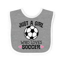 Inktastic Just a Girl Who Loves Soccer Girls Baby Bib