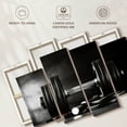 thumbnail image 6 of Elephant Stock Let's Lift Dumbbells Wall Art - Horizontal Multi Panel Canvas - Living Room Wall Decor - Sports Multi Panel - Black And Gray Decor - 43" x 27", 6 of 8