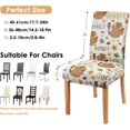 thumbnail image 5 of Fall Thanksgiving Chair Covers Set of 4, Pumpkin Turkey Dining Chair Protectors, Elastic Removable Washable Dining Chair Covers for Fall Thanksgiving Kitchen Dining Room Holiday Decorations, 5 of 6