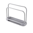 thumbnail image 1 of Inteprter Varillas dobles, estante de baño, estante de almacenamiento de esponja, soporte de limpieza de cocina, escurridor de cocina para paño de jabón Cocina y Comedor gris Inteprter HA026514-01, 1 of 6