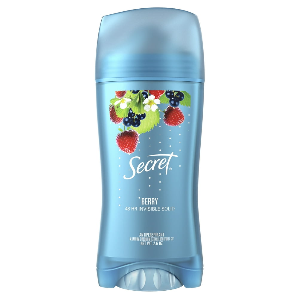 Secret Invisible Solid Antiperspirant Deodorant for Women, Berry, 2.6