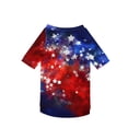 thumbnail image 5 of Small Dog Clothes Patriotic Star Print Lightweight Pet Shirt for Small Medium Large Dogs 4Th of July Puppy Outfit Single Pack, 5 of 5