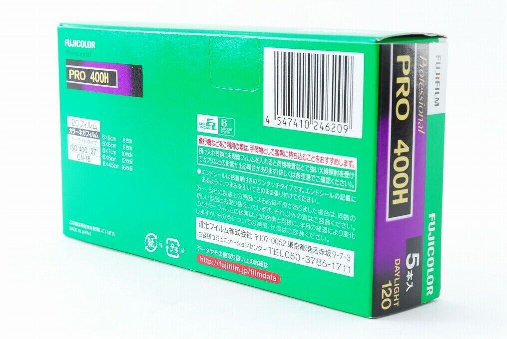 Fujifilm 16326119 Fujicolor Pro 120, 400H Color Negative Film ISO