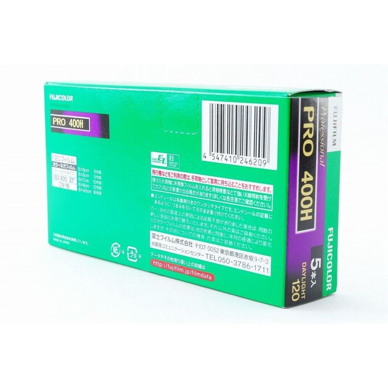 Fujifilm 16326119 Fujicolor Pro 120, 400H Color Negative Film ISO