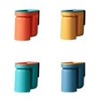 thumbnail image 3 of Holder Toothpaste Toothbrush Wall Mounted Self-Adhesive Bracket Hanging Rack Long-Lasting  Bathroom Hom Orange, 3 of 8
