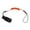 1 PC_Orange, variant on Bodyboard Leash 120cm Adjustable Coiled Elastic Cord, TPU Rope Body, Comfortable SBR Sponge Wristband, Durable Surf Leash for Bodyboarding
