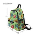 thumbnail image 3 of FORMRS School Backpack with Front Zippered Pocket 12" Elementary Student Travel Daypack, Cute Monsters Pattern, 3 of 6