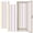 Color 1, variant on Boho 2 Pcs School Locker Magnetic Wallpaper 12" x 36" summer Horizontal Stripes blue Macaron Reusable Removable Locker Accessories Back to School Supplies