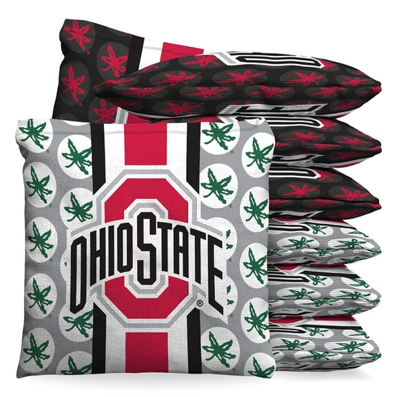 OhSt University Ohio Fanatic Baggo Cornhole Bean Bag Toss Bags Set (set of 8)