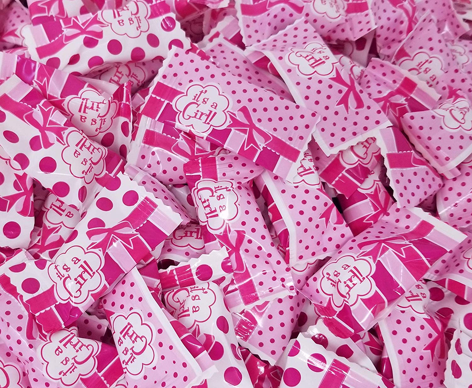Party Sweets, Buttermints It's a Girl, Individually Wrapped Mints Bulk