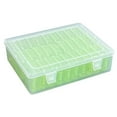 thumbnail image 4 of Caja de almacenamiento de joyería transparente, estuche de almacenamiento de joyería, 30 compartimentos, práctico con tapa, contenedor de cuentas para Verde, 4 of 9