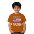 thumbnail image 4 of Landzoo Toddler Kids Boys Girls 4Th Of July Graphic Print Short Sleeve Crew Neck T-Shirt Patriotic Independence Day Summer Casual Toddler Tees Size 1-2 Years Orange, 4 of 4