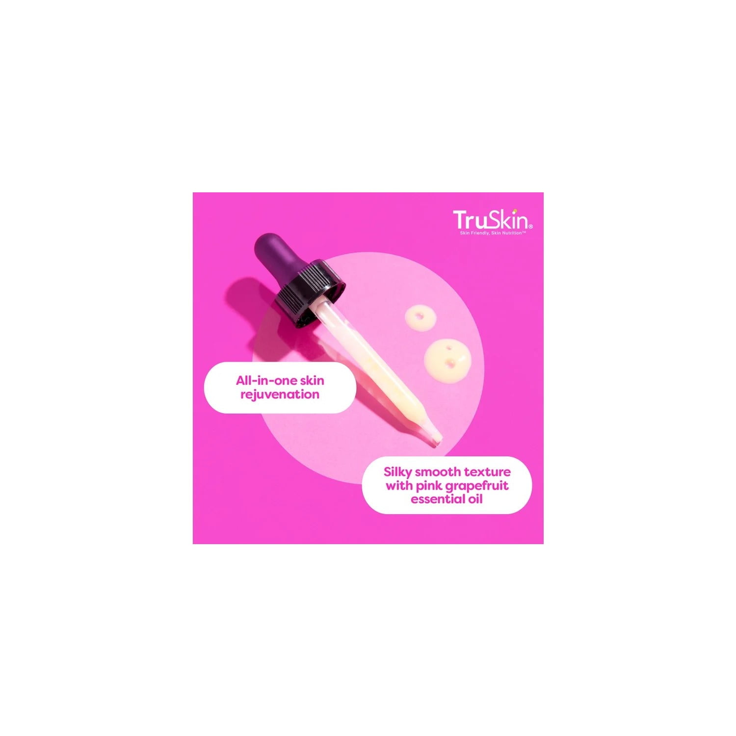 TruSkin Vitamin C Plus Super Serum, 5-Way Rejuvenation with Vegan Collagen, 2 fl oz
