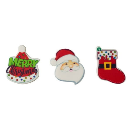 Sweet Décor™ Edible Cake Decorations - Merry Christmas (12 pieces)